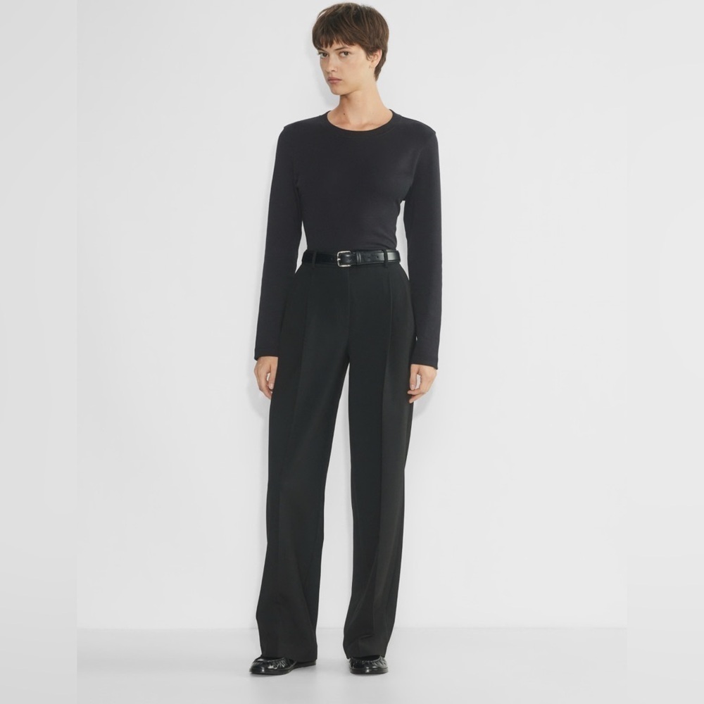Aritzia Babaton Pleated Pant —TALL
